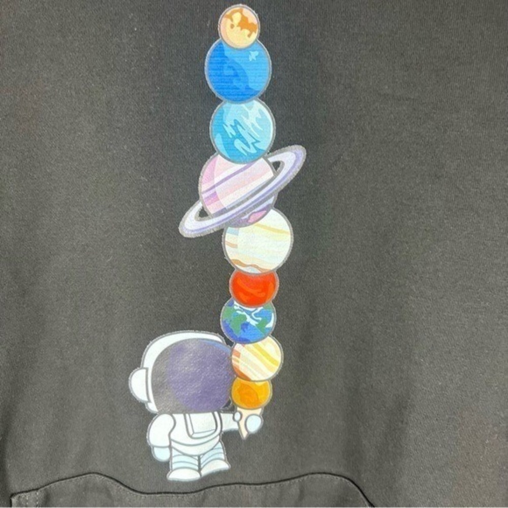 TEMU‎ Astronaut & Planet Print Hoodie for MEN - Picture 4 of 16